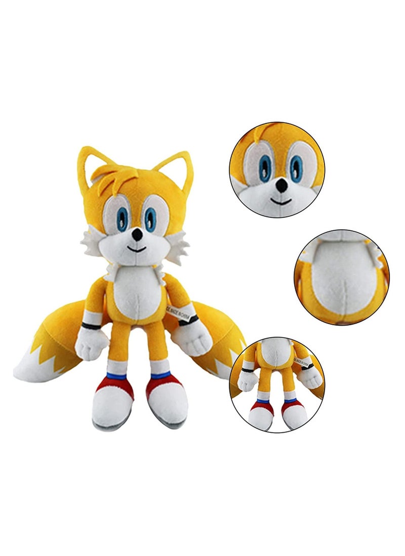 Sonic The Hedgehog 11.8 Plush Toys, for Knuckles Shadow Tails Plush Doll Toys Gifts for Boys and Girls Cartoon Character Plush Children (Tails ) - Image 2